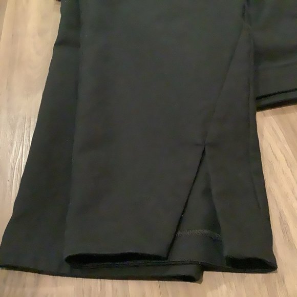 Vince Camuto Black Ponte Split Hem Cropped Pant Size Large - Picture 6 of 14